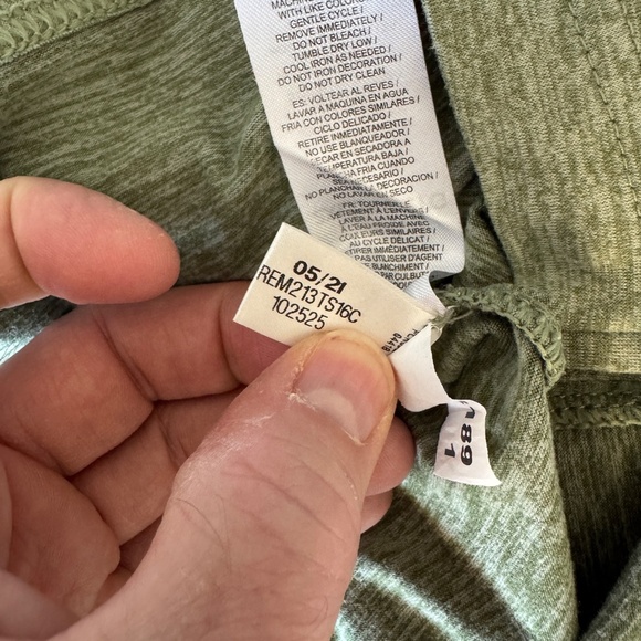 Reebok Mens 2XL Short Sleeve Athletic T-Shirt Performance Yoga Tee Heather Green - Picture 10 of 14